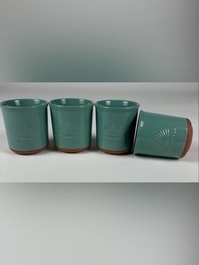 Casamigos Teal Terracotta Glasses - Set of 4 NWOT